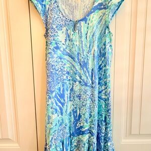 Lilly Pulitzer Blue and Green Dress
